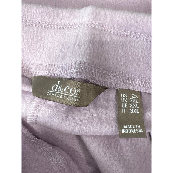 Denim and Company Comfort Zone Regular Fleece Jogger with Pockets Womens 2X NEW - Picture 4 of 7